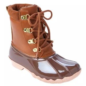 Adrienne Vittadini | Youth Girls 13 Toddler | Gavin Duck Boots Pink /Brown